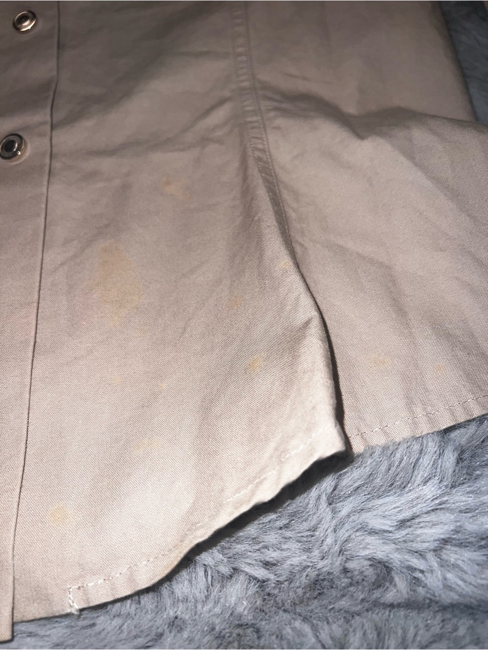 GUCCI Beige Button-Up Shirt - Classic Collared Made in ITALY 38 EU size 2 4 XS - Picture 4 of 13